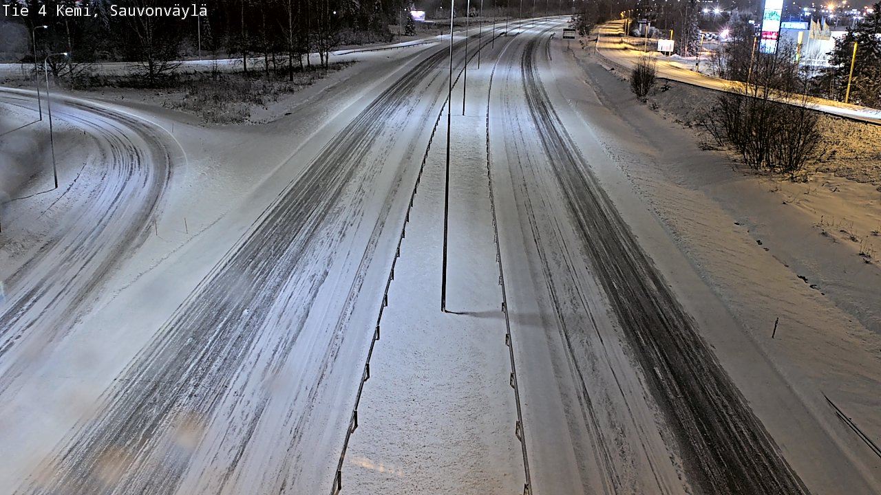 Kelikamerat Kuva Tie 4 Kemi, Sauvonväylä, Kemi, Lappi