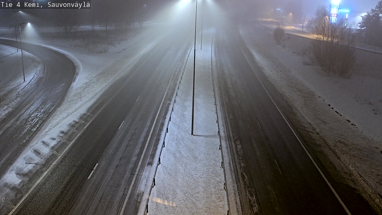 Weather Camera Image Road 4 Kemi, Sauvonväylä, Kemi, Lappi