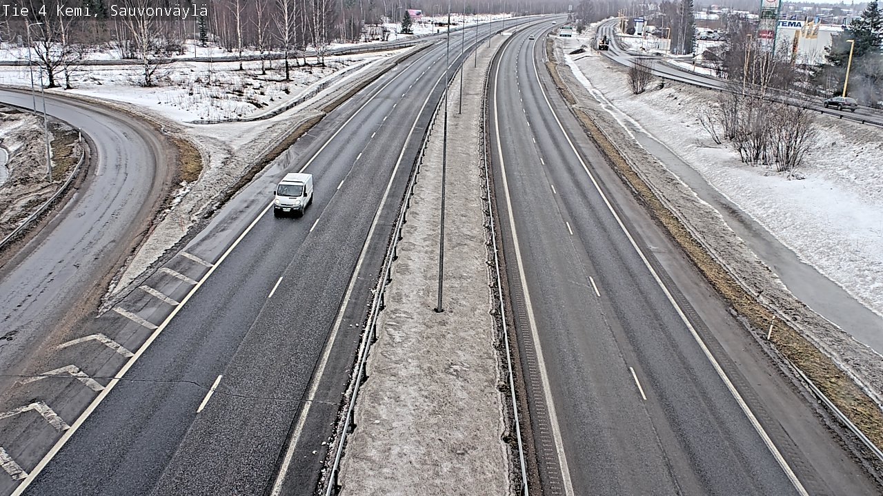 Weather Camera Image väg 4 Kemi, Sauvonväylä, Kemi, Lappi