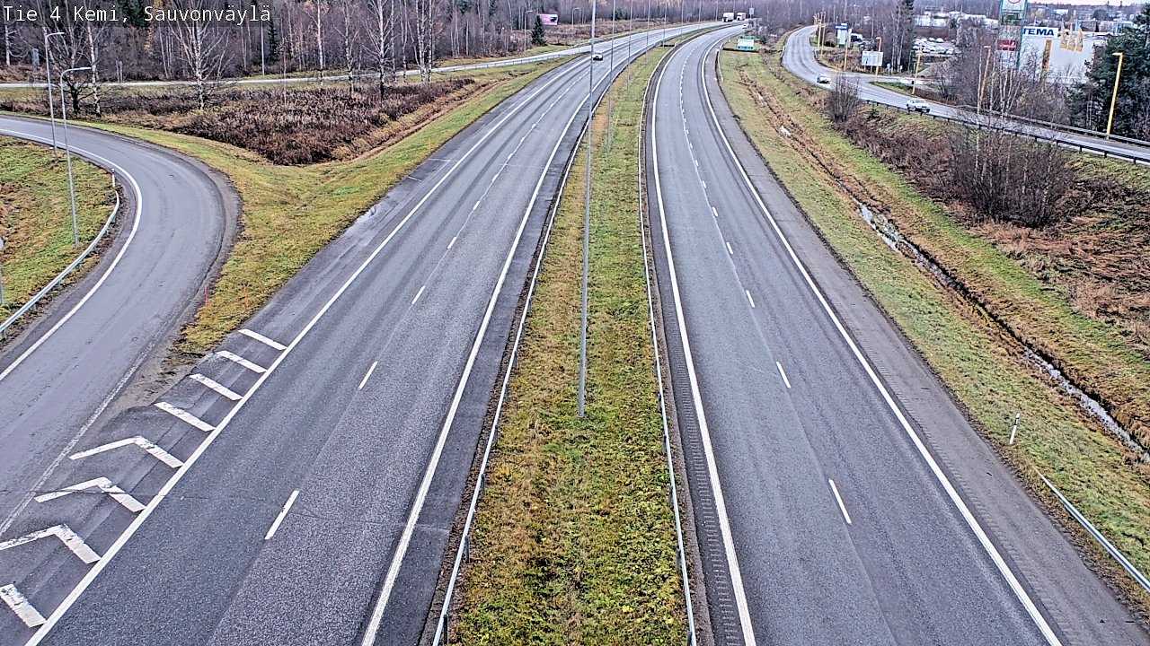 Kelikamerat Kuva Tie 4 Kemi, Sauvonväylä, Kemi, Lappi