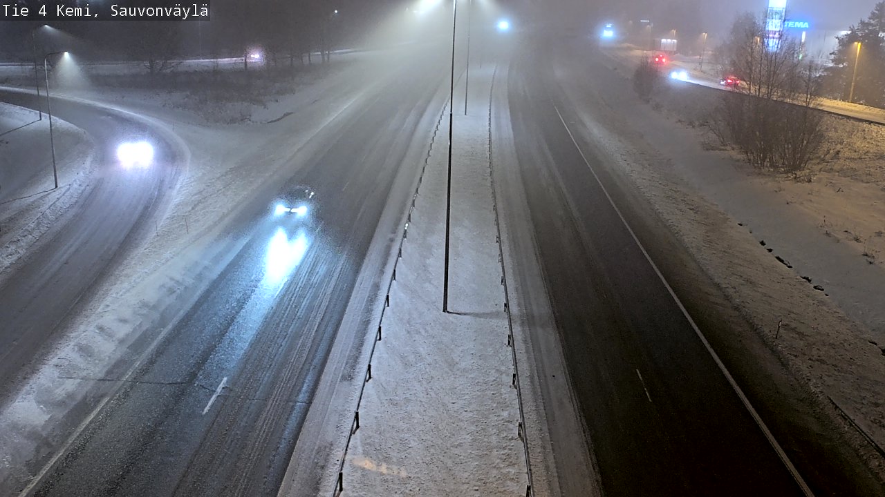 Weather Camera Image väg 4 Kemi, Sauvonväylä, Kemi, Lappi