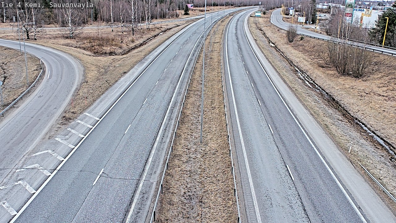 Weather Camera Image väg 4 Kemi, Sauvonväylä, Kemi, Lappi