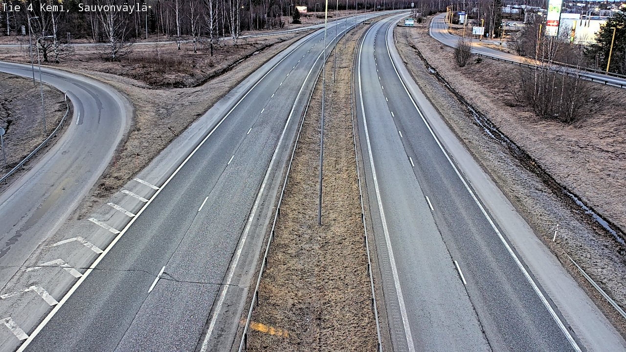 Weather Camera Image väg 4 Kemi, Sauvonväylä, Kemi, Lappi