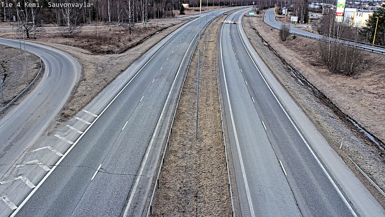 Weather Camera Image väg 4 Kemi, Sauvonväylä, Kemi, Lappi