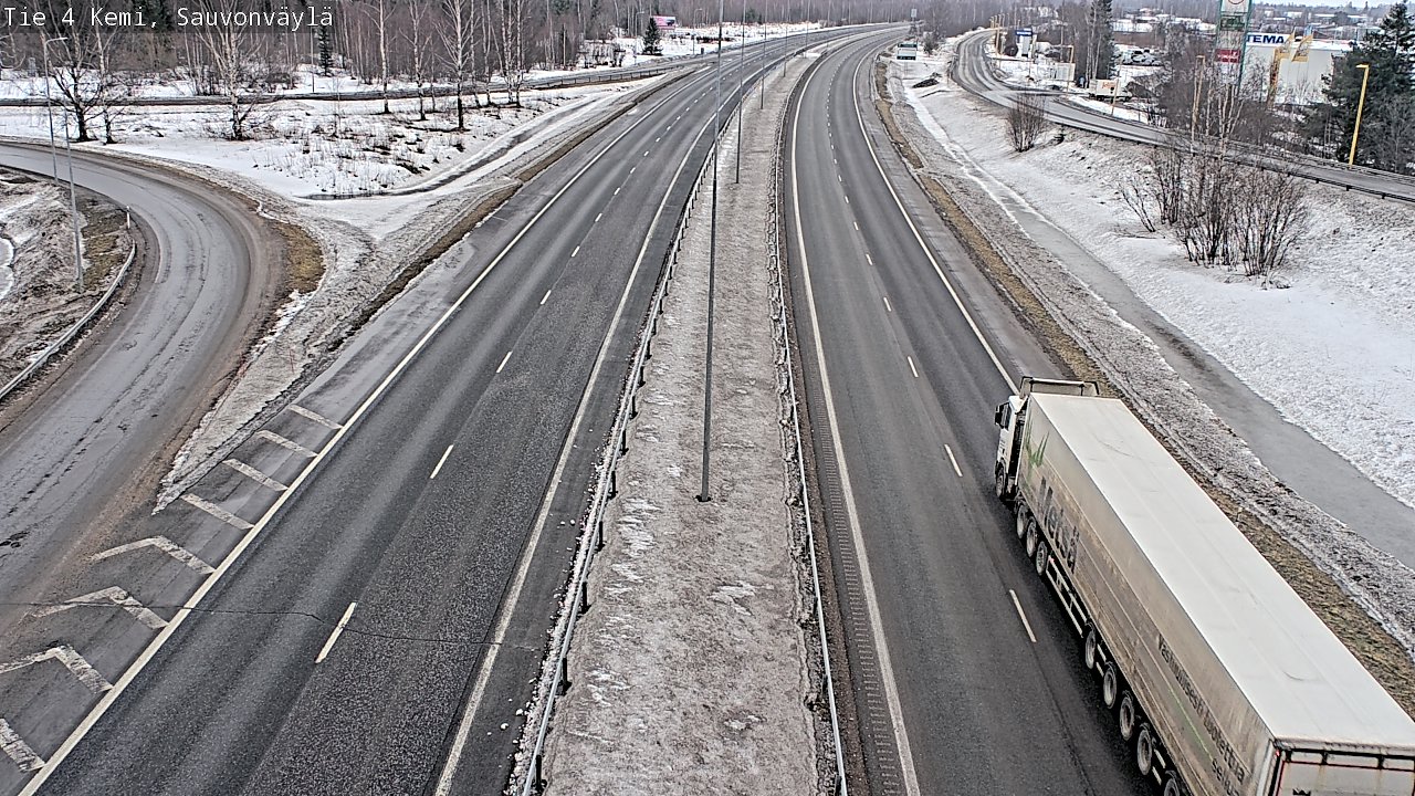 Kelikamerat Kuva Tie 4 Kemi, Sauvonväylä, Kemi, Lappi