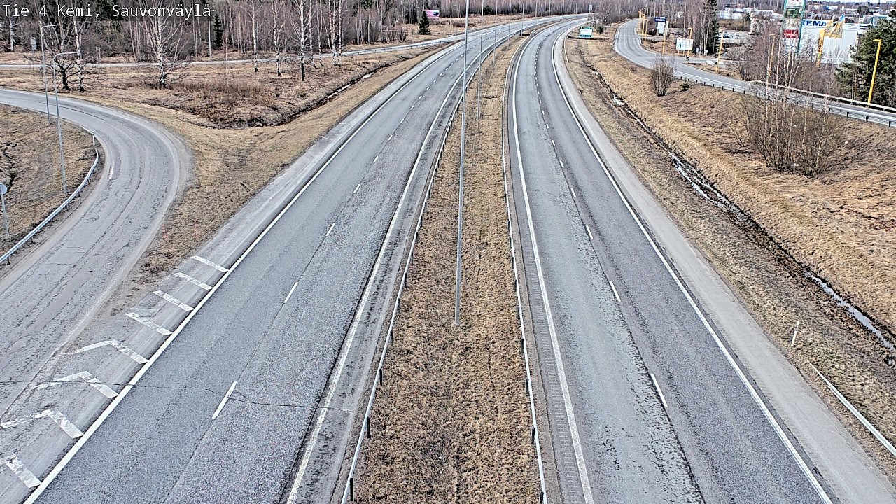 Weather Camera Image väg 4 Kemi, Sauvonväylä, Kemi, Lappi