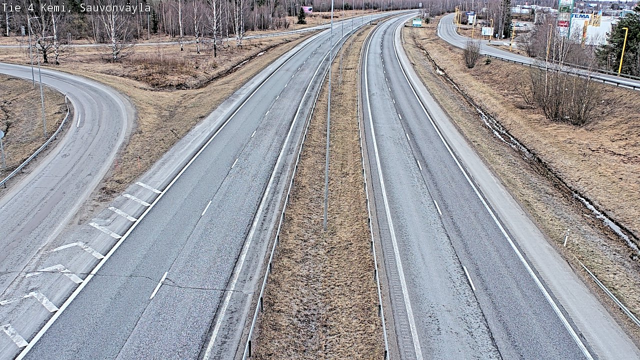 Weather Camera Image väg 4 Kemi, Sauvonväylä, Kemi, Lappi