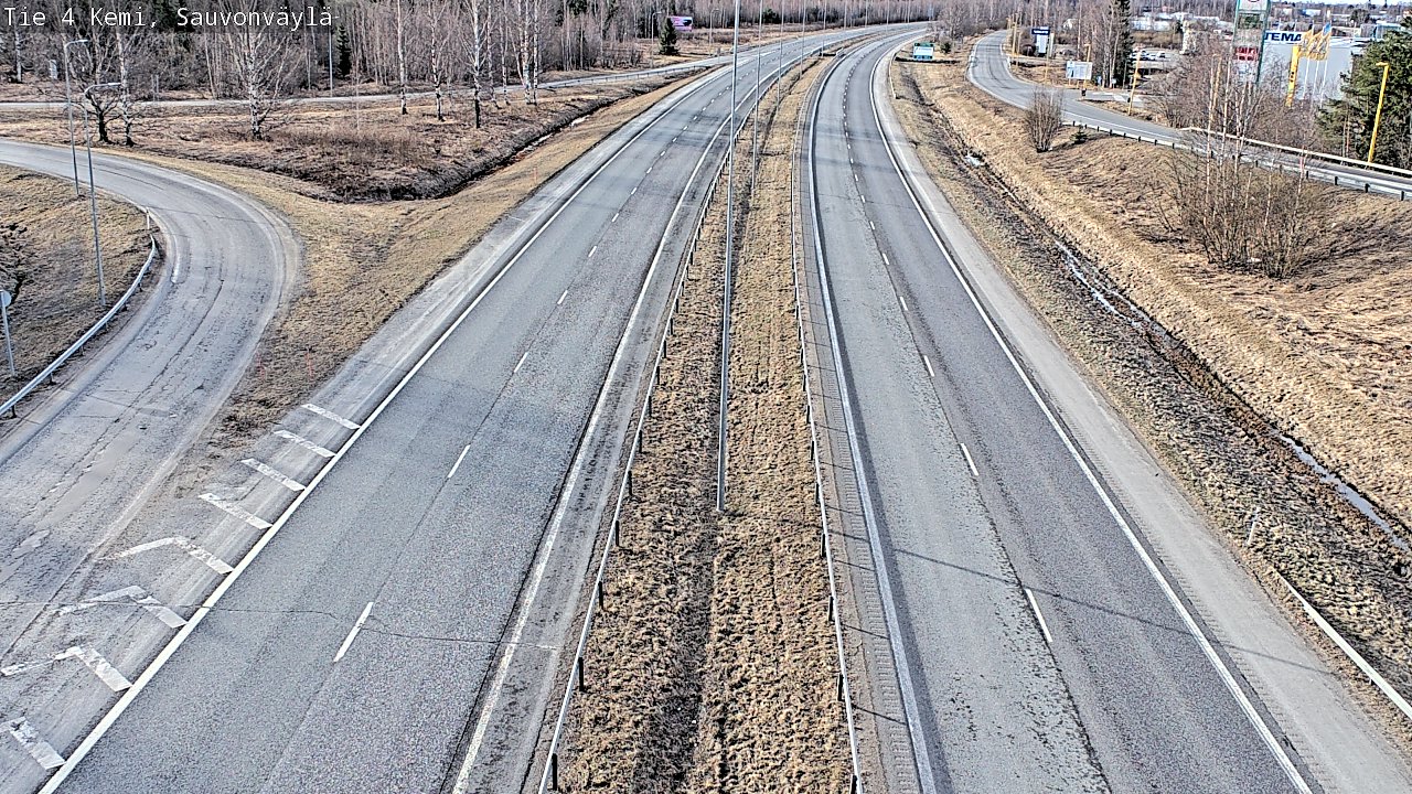 Weather Camera Image väg 4 Kemi, Sauvonväylä, Kemi, Lappi