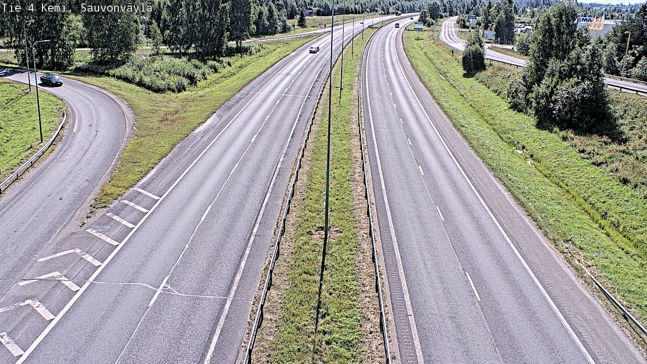 Weather Camera Image väg 4 Kemi, Sauvonväylä, Kemi, Lappi
