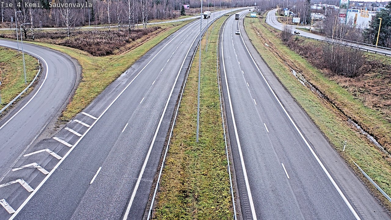 Kelikamerat Kuva Tie 4 Kemi, Sauvonväylä, Kemi, Lappi