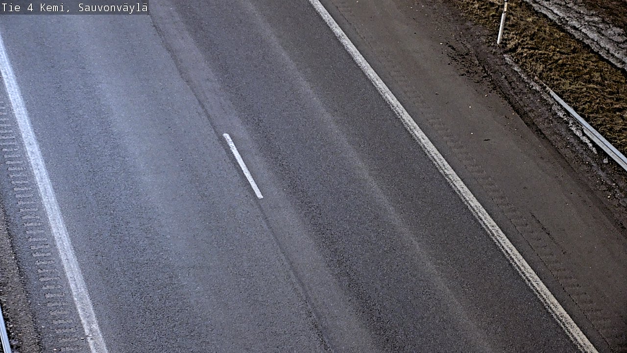 Weather Camera Image väg 4 Kemi, Sauvonväylä, Kemi, Lappi