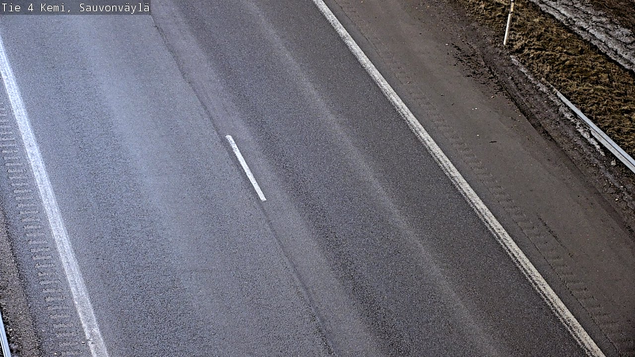 Weather Camera Image väg 4 Kemi, Sauvonväylä, Kemi, Lappi