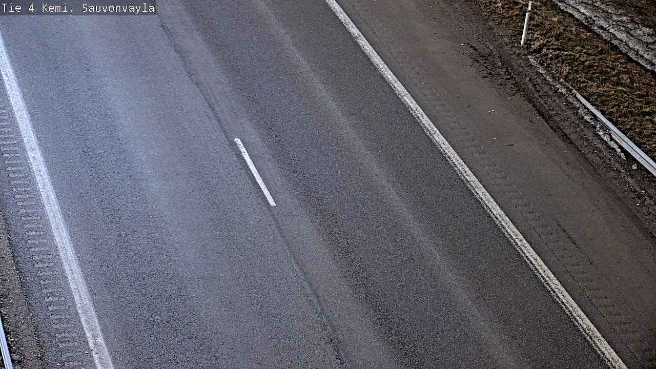 Weather Camera Image väg 4 Kemi, Sauvonväylä, Kemi, Lappi