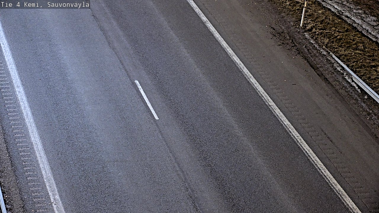 Weather Camera Image väg 4 Kemi, Sauvonväylä, Kemi, Lappi
