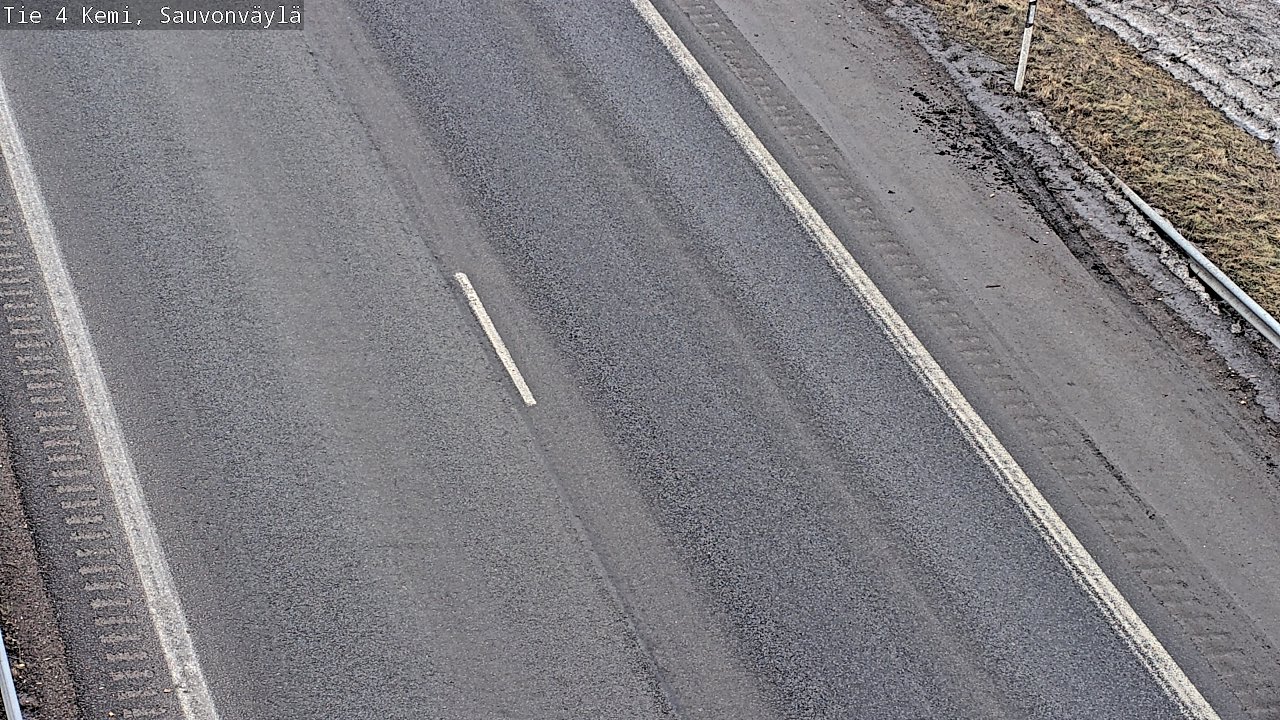 Weather Camera Image väg 4 Kemi, Sauvonväylä, Kemi, Lappi