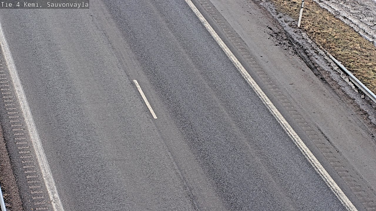 Weather Camera Image väg 4 Kemi, Sauvonväylä, Kemi, Lappi