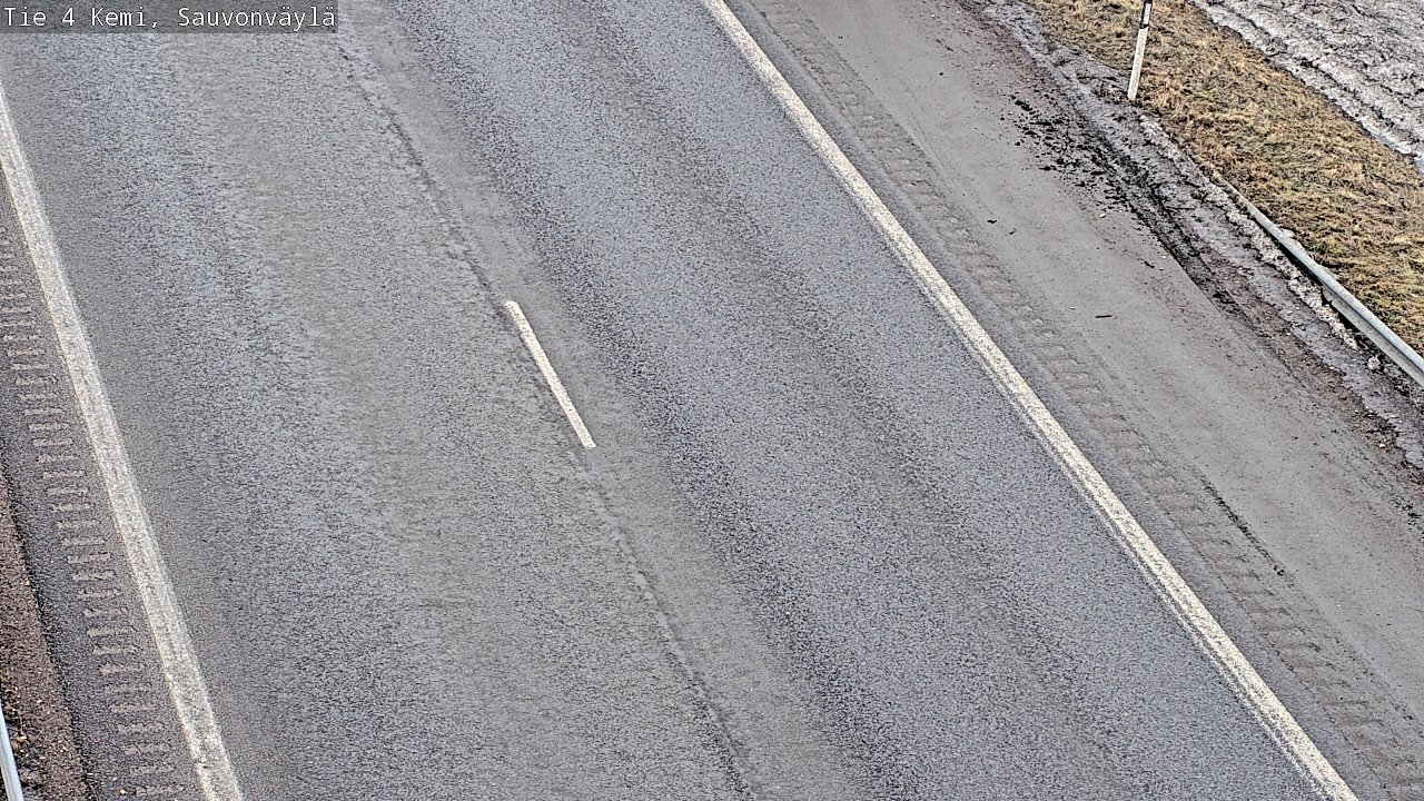 Weather Camera Image väg 4 Kemi, Sauvonväylä, Kemi, Lappi