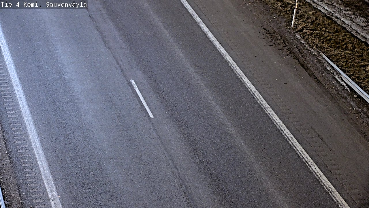 Weather Camera Image väg 4 Kemi, Sauvonväylä, Kemi, Lappi