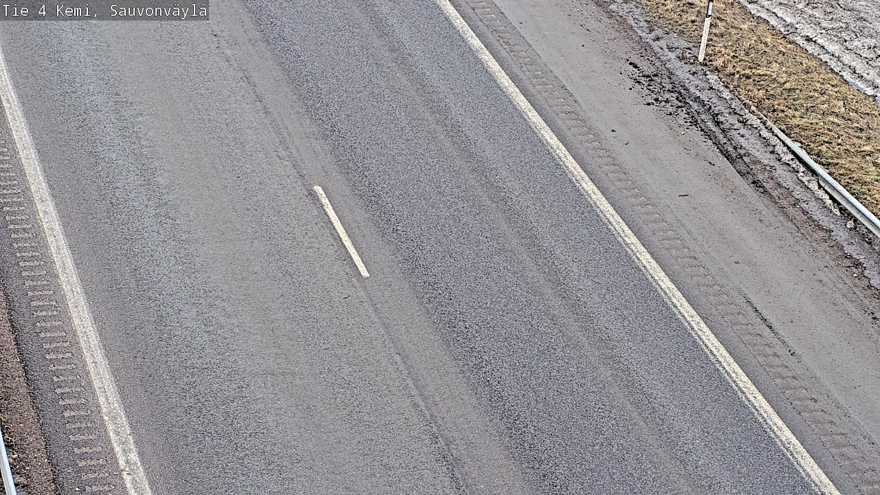 Weather Camera Image väg 4 Kemi, Sauvonväylä, Kemi, Lappi