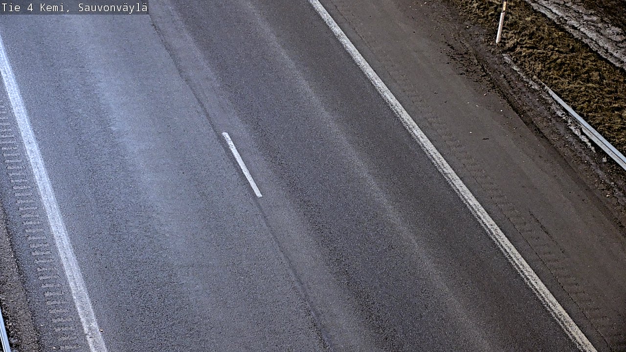 Weather Camera Image väg 4 Kemi, Sauvonväylä, Kemi, Lappi