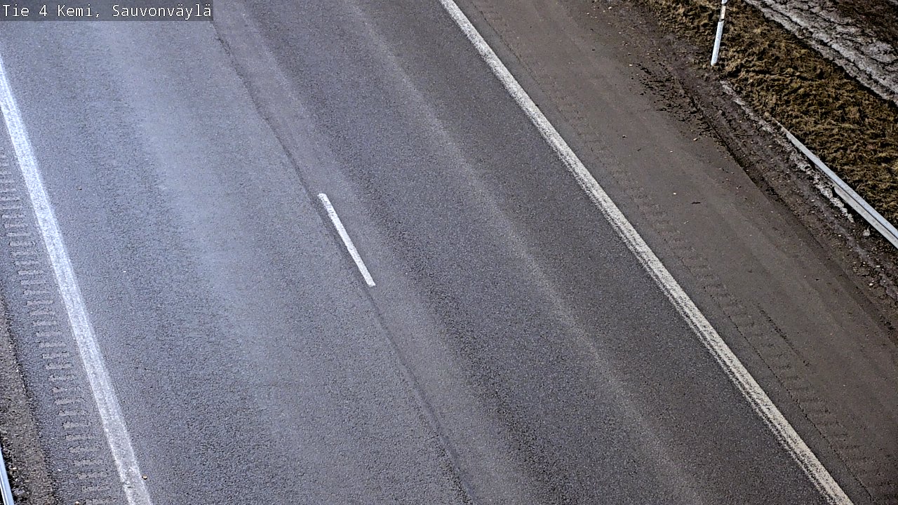 Weather Camera Image väg 4 Kemi, Sauvonväylä, Kemi, Lappi