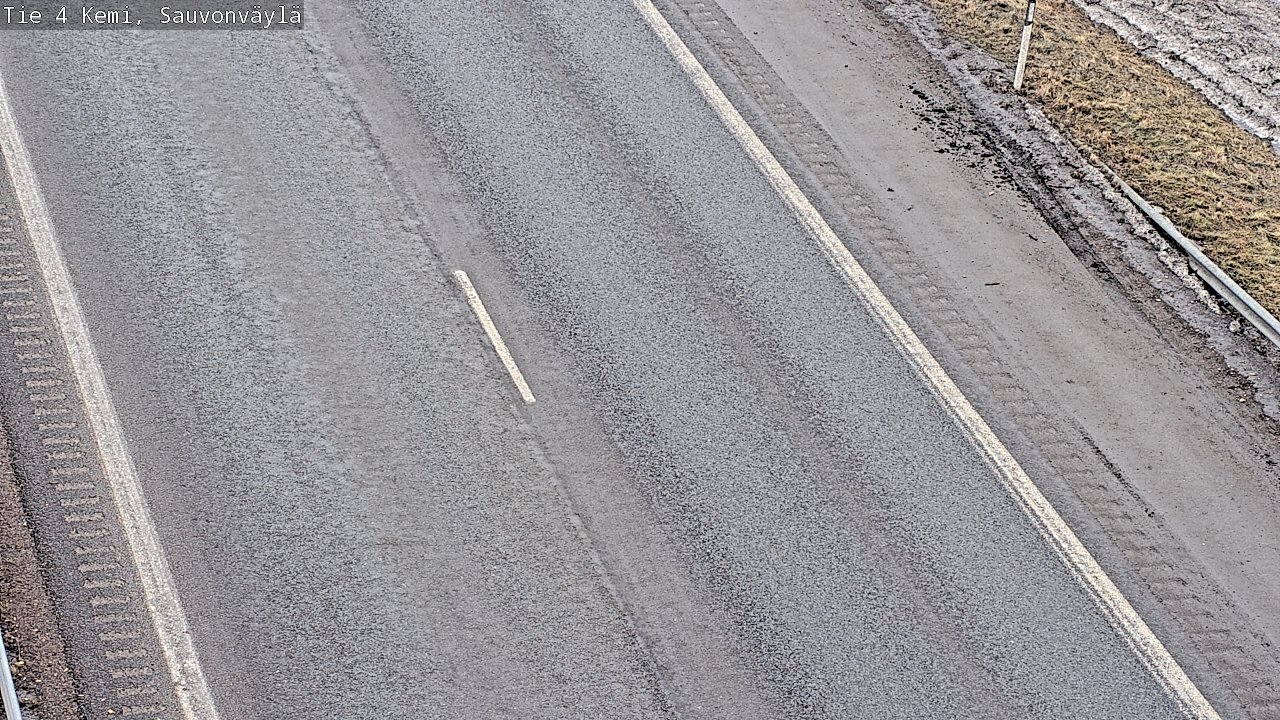 Weather Camera Image väg 4 Kemi, Sauvonväylä, Kemi, Lappi