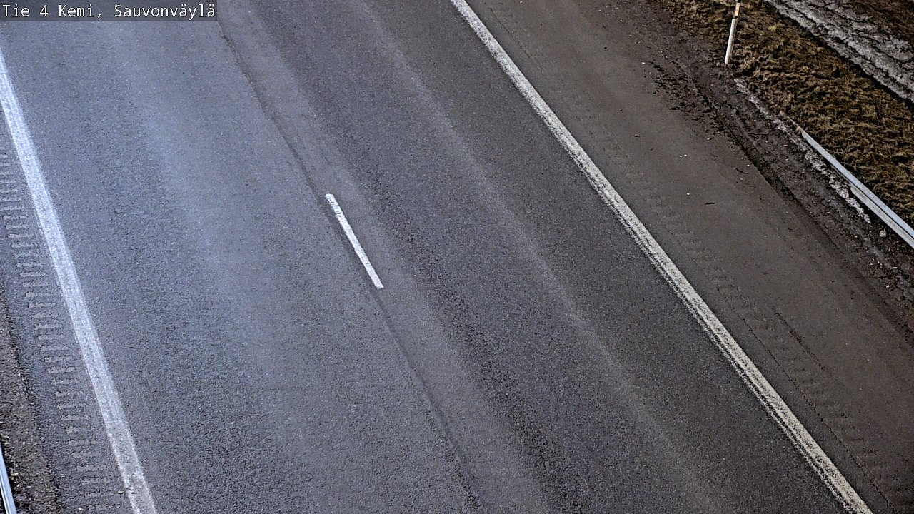 Weather Camera Image väg 4 Kemi, Sauvonväylä, Kemi, Lappi