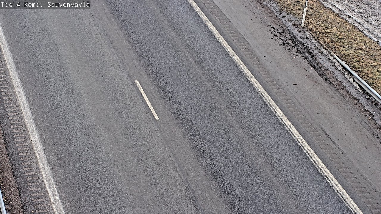 Weather Camera Image väg 4 Kemi, Sauvonväylä, Kemi, Lappi