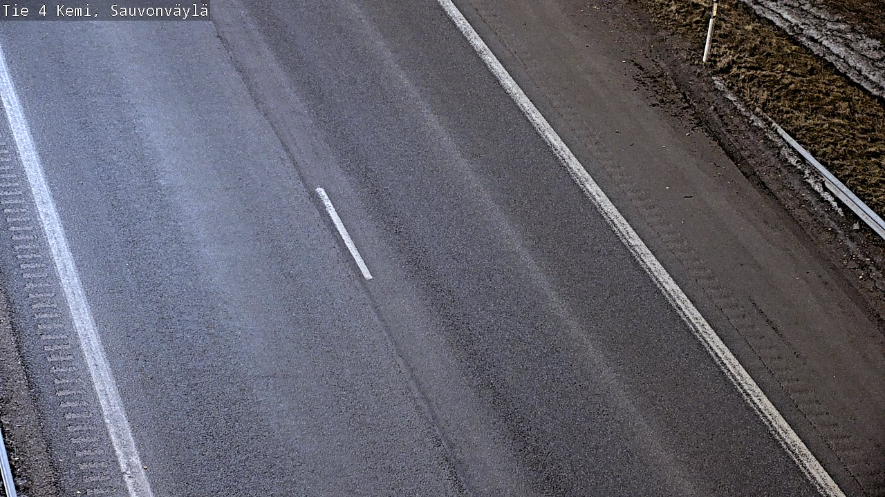 Weather Camera Image väg 4 Kemi, Sauvonväylä, Kemi, Lappi