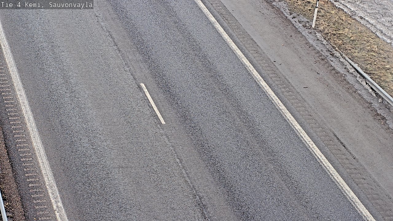 Weather Camera Image väg 4 Kemi, Sauvonväylä, Kemi, Lappi