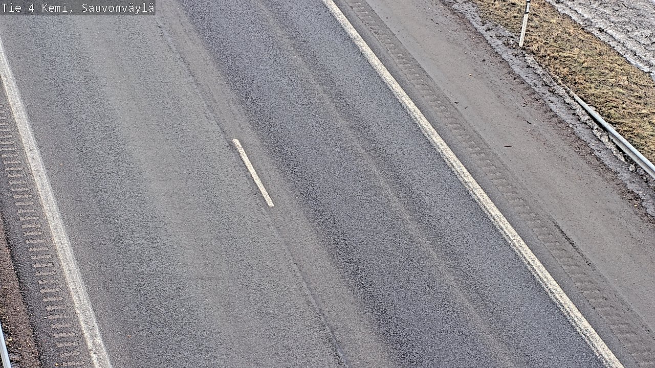Weather Camera Image väg 4 Kemi, Sauvonväylä, Kemi, Lappi