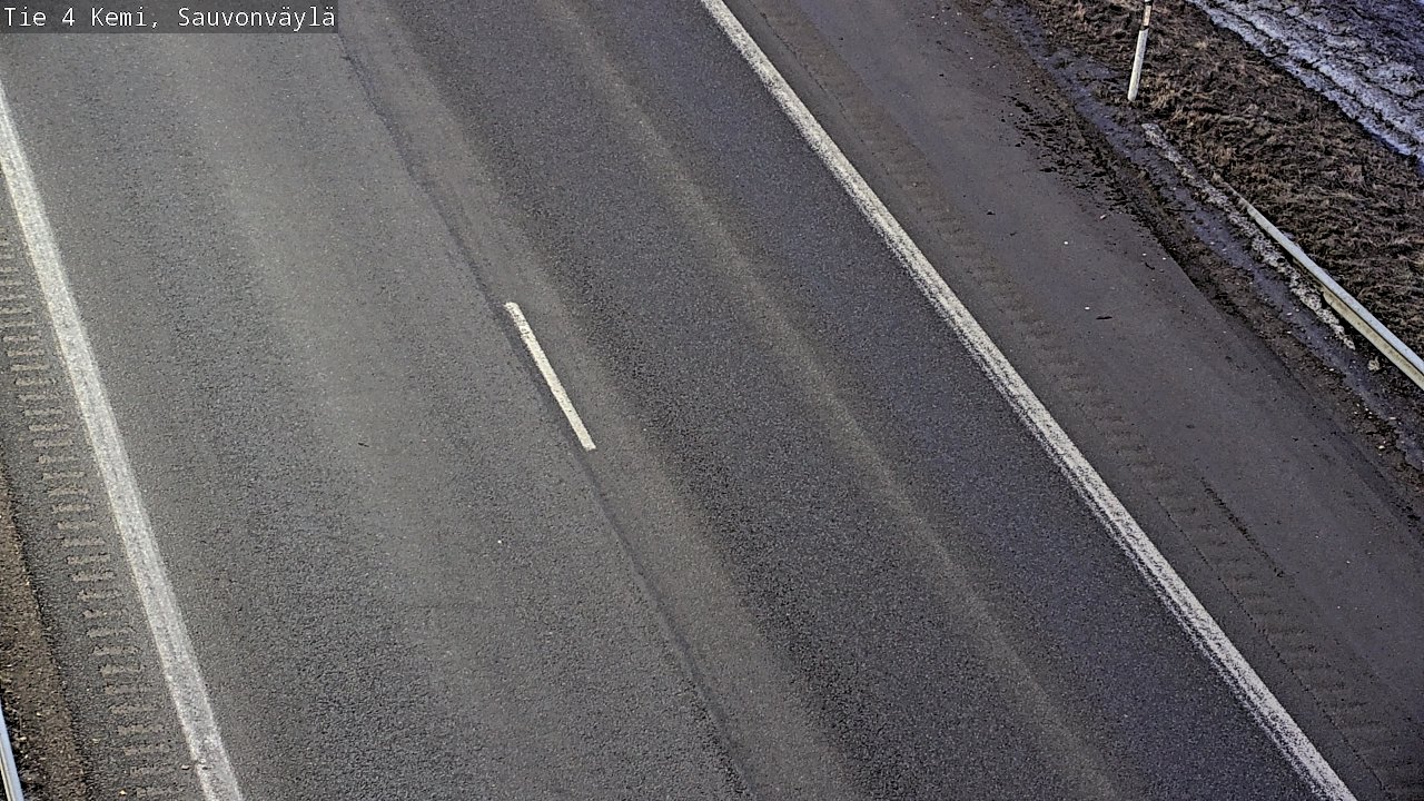 Weather Camera Image väg 4 Kemi, Sauvonväylä, Kemi, Lappi