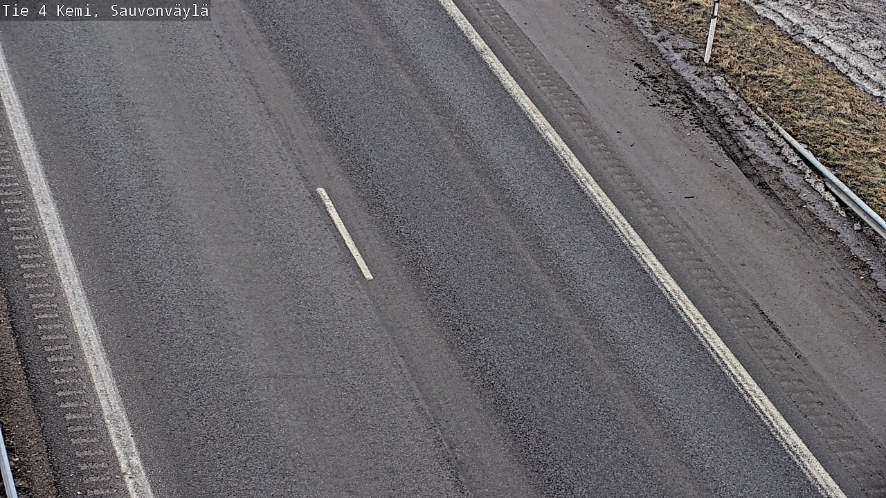 Weather Camera Image väg 4 Kemi, Sauvonväylä, Kemi, Lappi