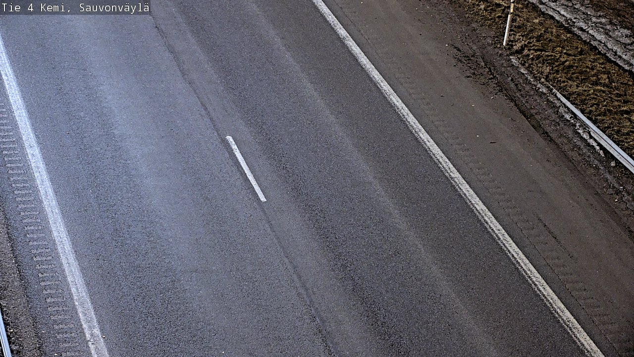 Weather Camera Image väg 4 Kemi, Sauvonväylä, Kemi, Lappi