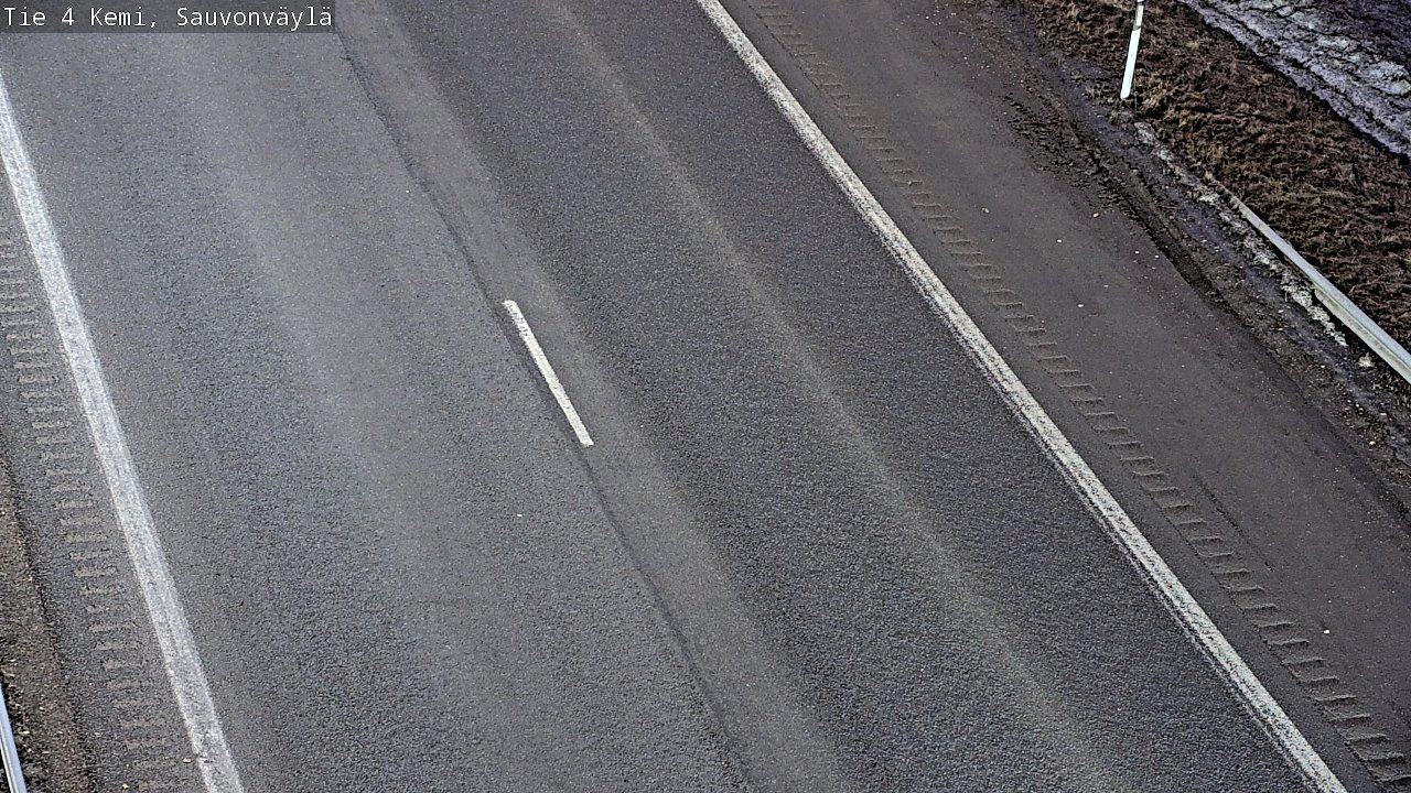 Weather Camera Image väg 4 Kemi, Sauvonväylä, Kemi, Lappi