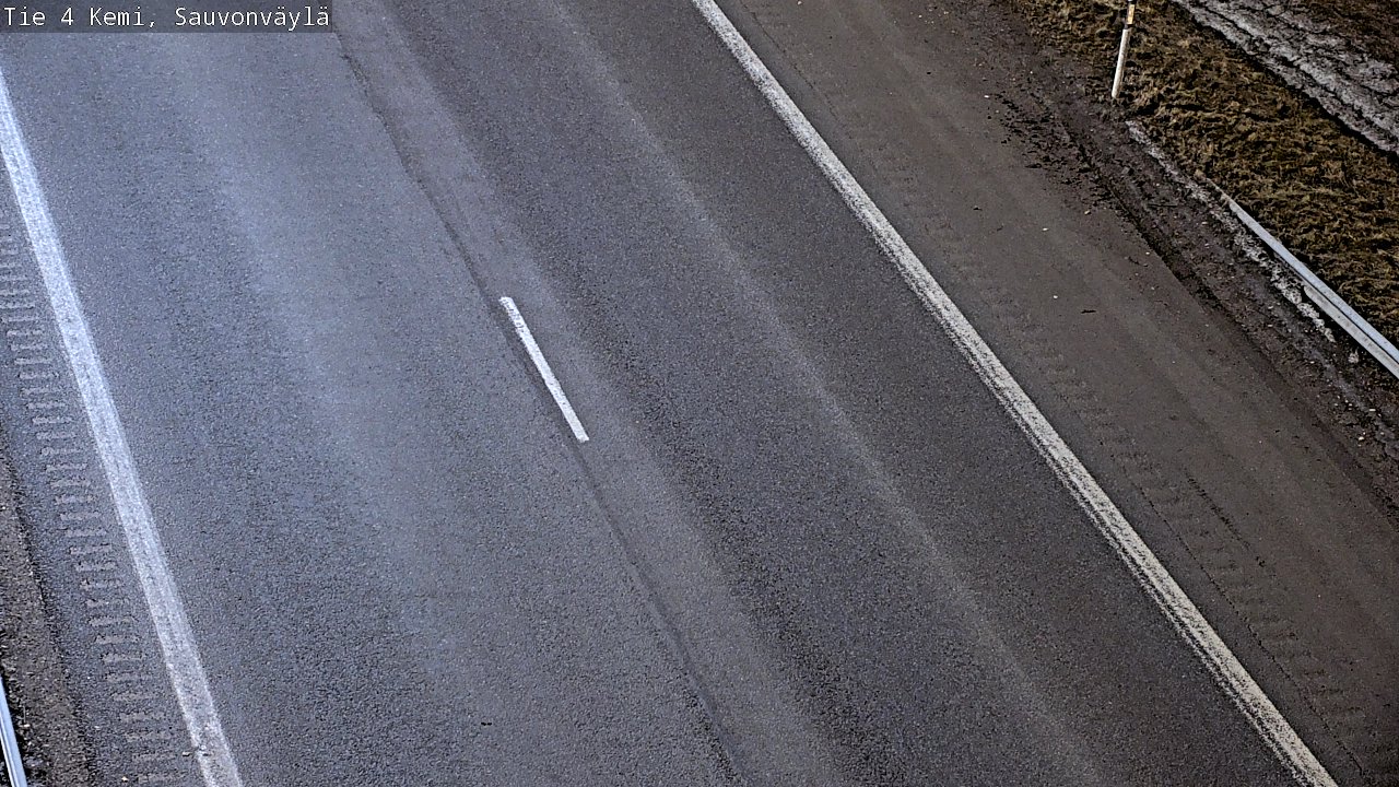 Weather Camera Image väg 4 Kemi, Sauvonväylä, Kemi, Lappi