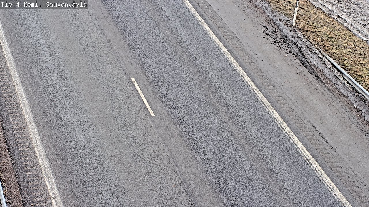 Weather Camera Image väg 4 Kemi, Sauvonväylä, Kemi, Lappi