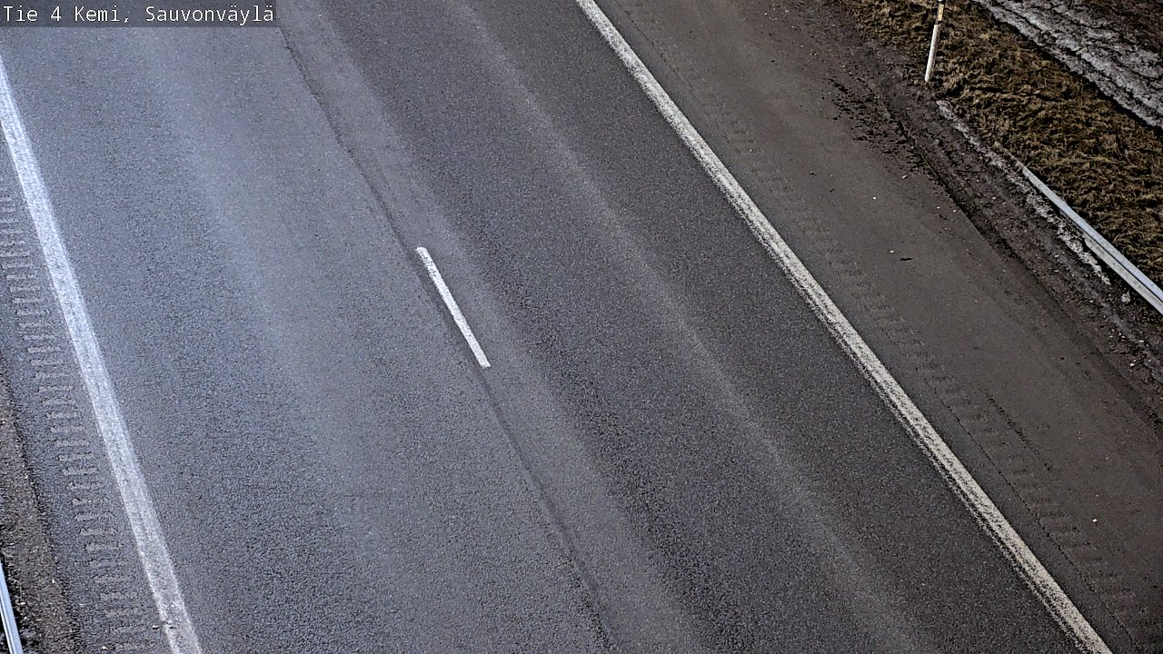 Weather Camera Image väg 4 Kemi, Sauvonväylä, Kemi, Lappi