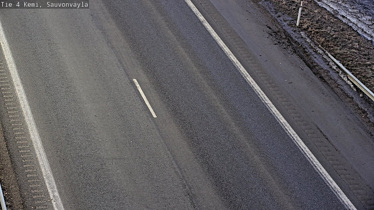 Weather Camera Image väg 4 Kemi, Sauvonväylä, Kemi, Lappi