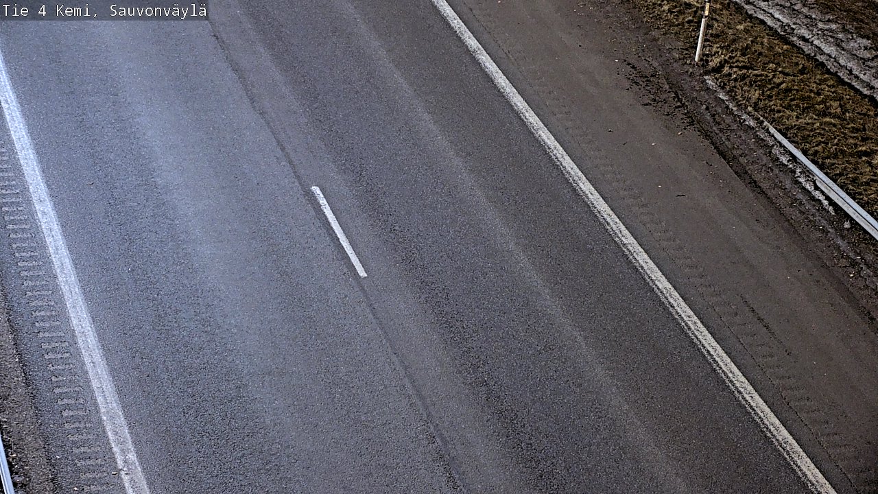 Weather Camera Image väg 4 Kemi, Sauvonväylä, Kemi, Lappi