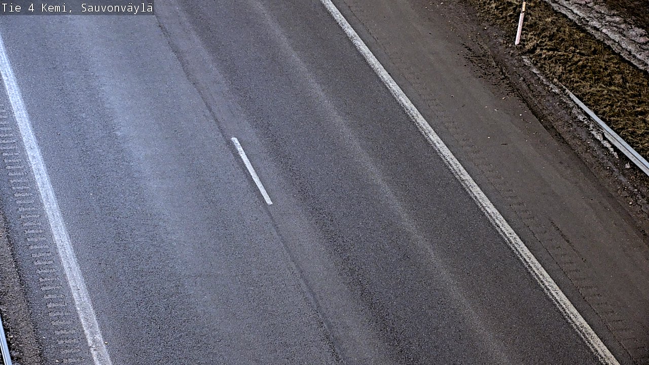 Weather Camera Image väg 4 Kemi, Sauvonväylä, Kemi, Lappi