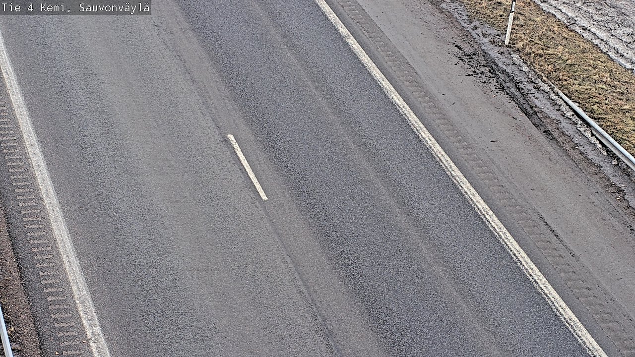 Weather Camera Image väg 4 Kemi, Sauvonväylä, Kemi, Lappi