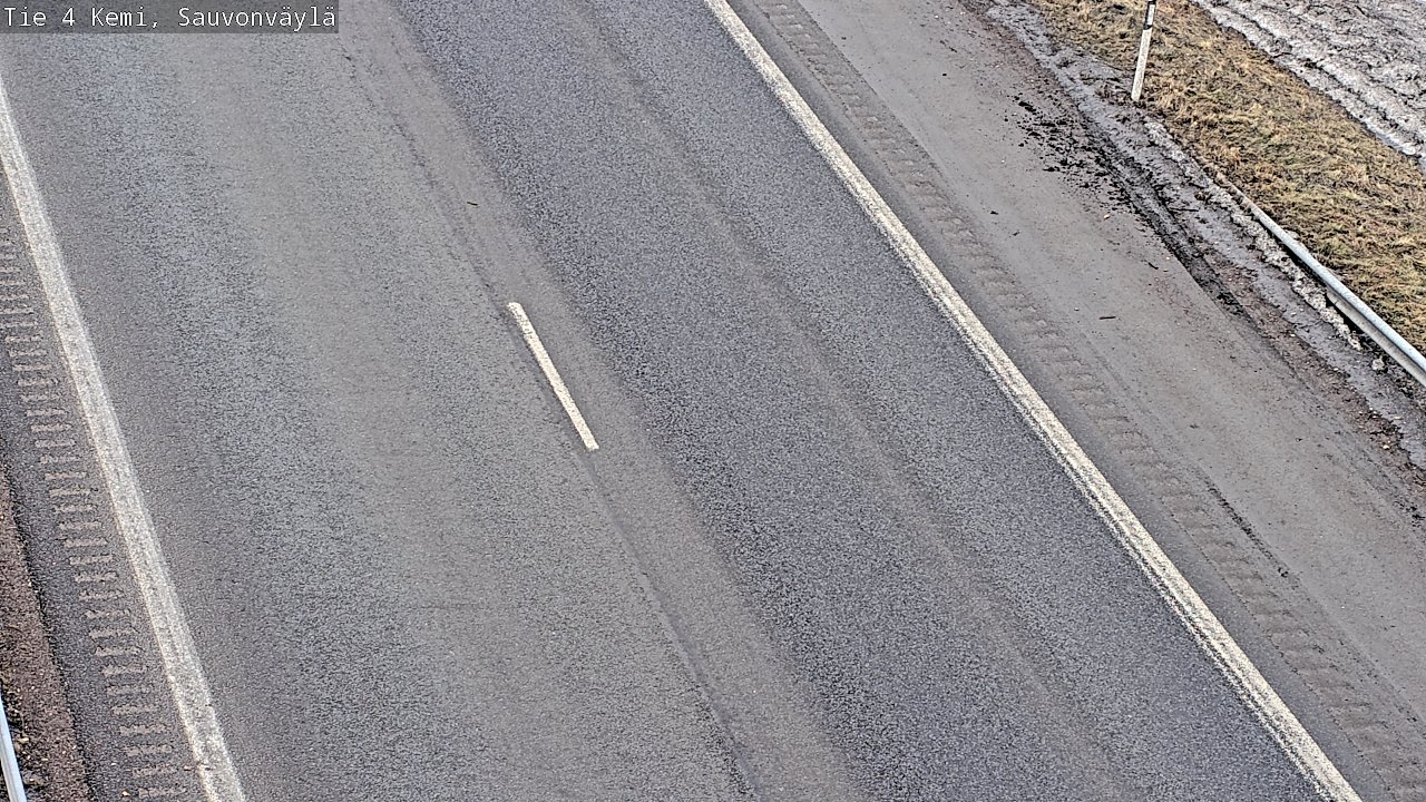 Weather Camera Image väg 4 Kemi, Sauvonväylä, Kemi, Lappi