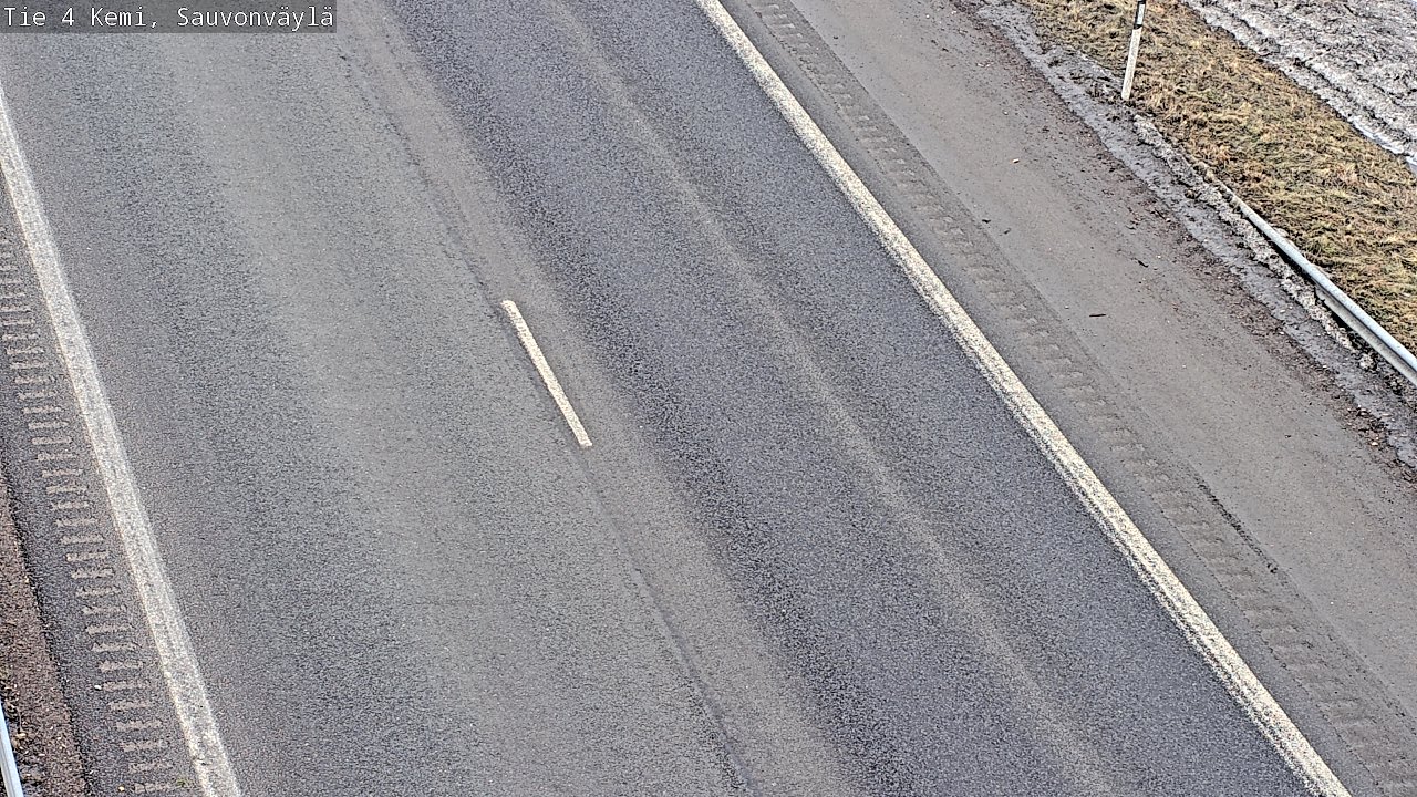 Weather Camera Image väg 4 Kemi, Sauvonväylä, Kemi, Lappi