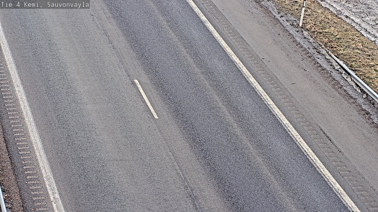 Weather Camera Image väg 4 Kemi, Sauvonväylä, Kemi, Lappi