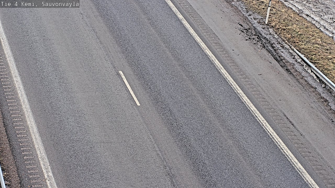 Weather Camera Image väg 4 Kemi, Sauvonväylä, Kemi, Lappi