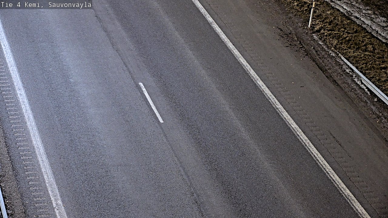 Weather Camera Image väg 4 Kemi, Sauvonväylä, Kemi, Lappi