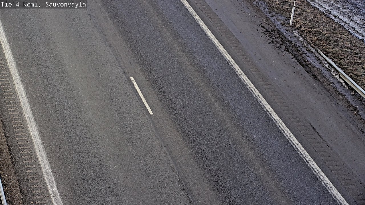 Weather Camera Image väg 4 Kemi, Sauvonväylä, Kemi, Lappi