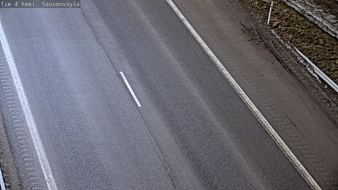 Weather Camera Image väg 4 Kemi, Sauvonväylä, Kemi, Lappi