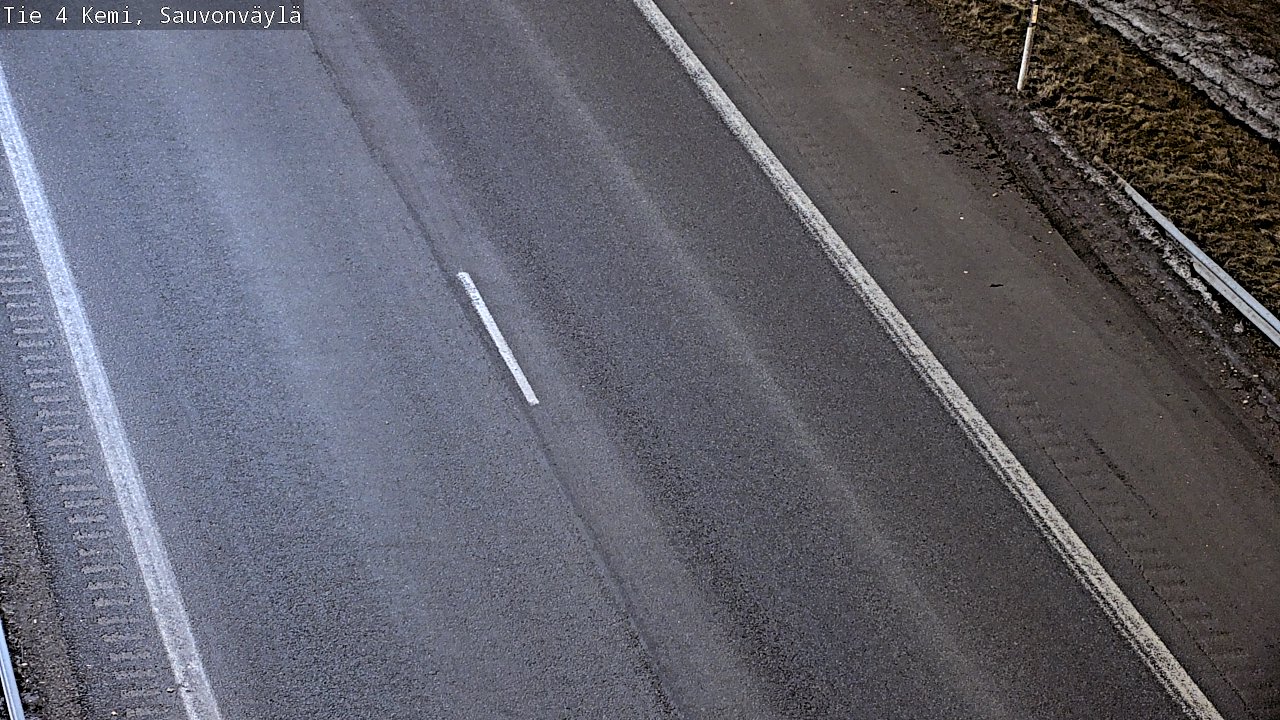 Weather Camera Image väg 4 Kemi, Sauvonväylä, Kemi, Lappi